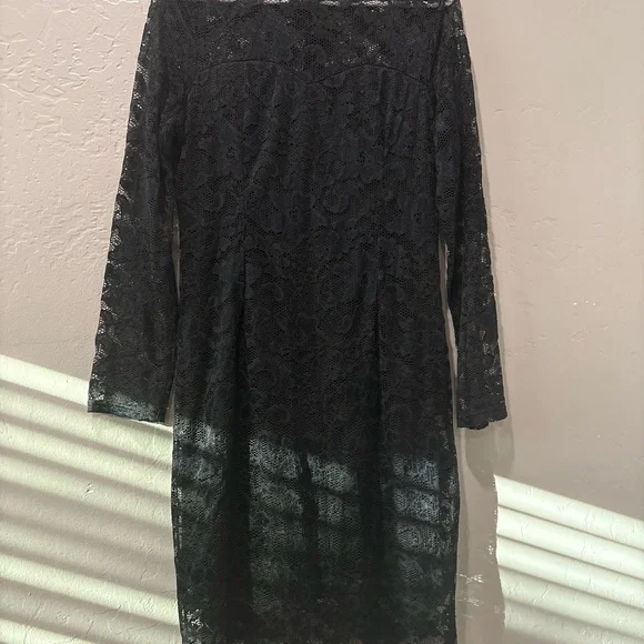 Stanzino Black Lace Long Sleeve Dress - Picture 2 of 8
